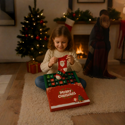 Aeloria™ 24-Day Christmas Socks Advent Calendar