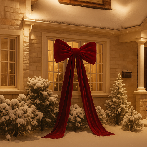 Aeloria™ XL Burgundy Christmas Bow