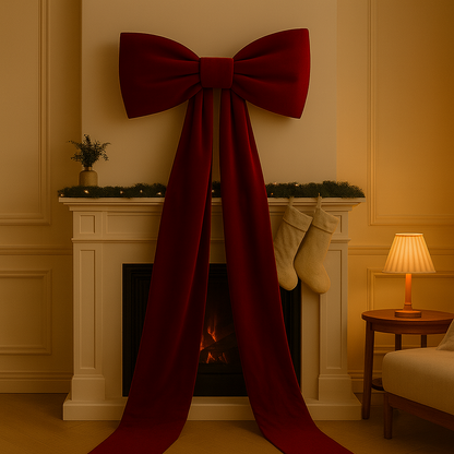 Aeloria™ XL Burgundy Christmas Bow